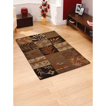GLITZY RUGS 8 ft. x 11 ft. Hand Tufted Wool Floral Area Rug, Multi Color UBSK00690T0000A16